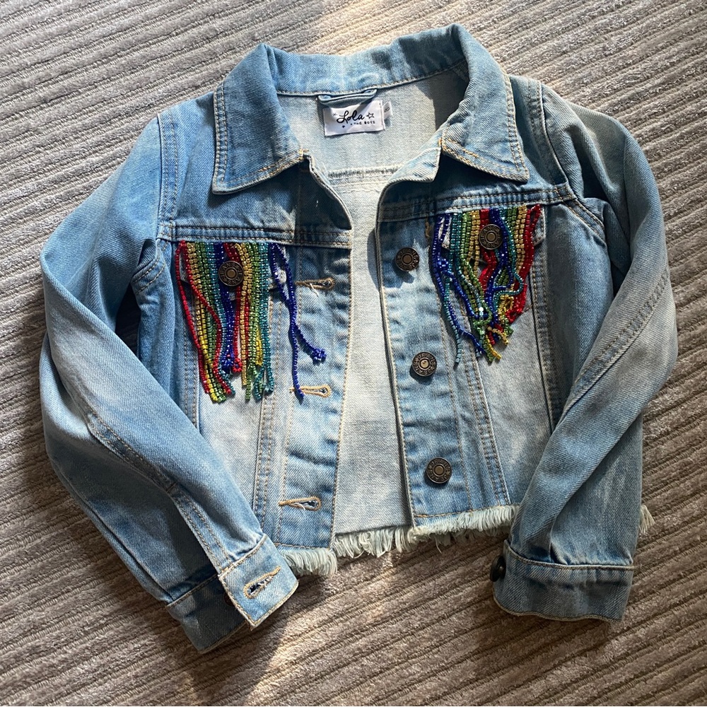 Lola + The Boys Girls Denim Jacket Sz 6